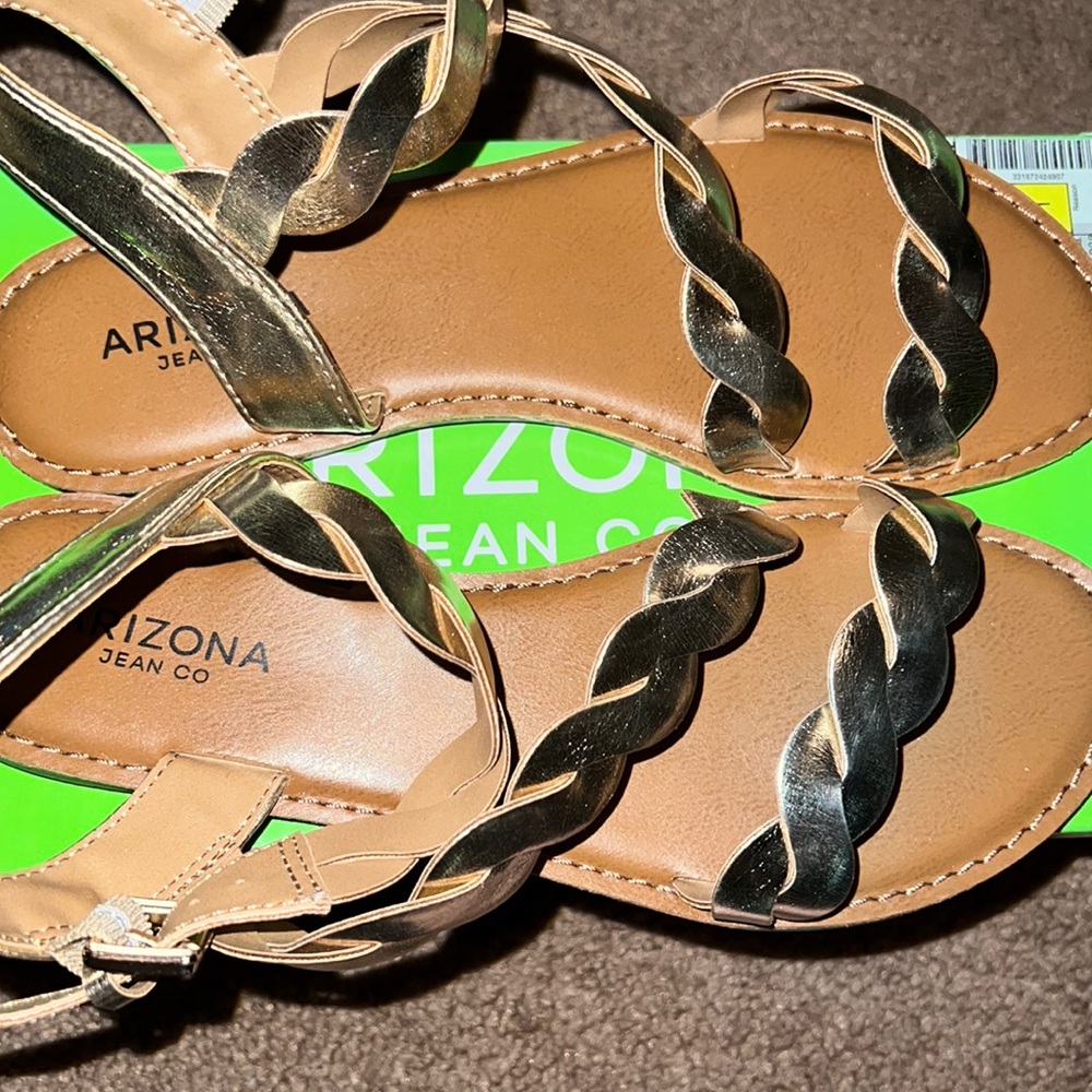 Gold Arizona Tundra sandals